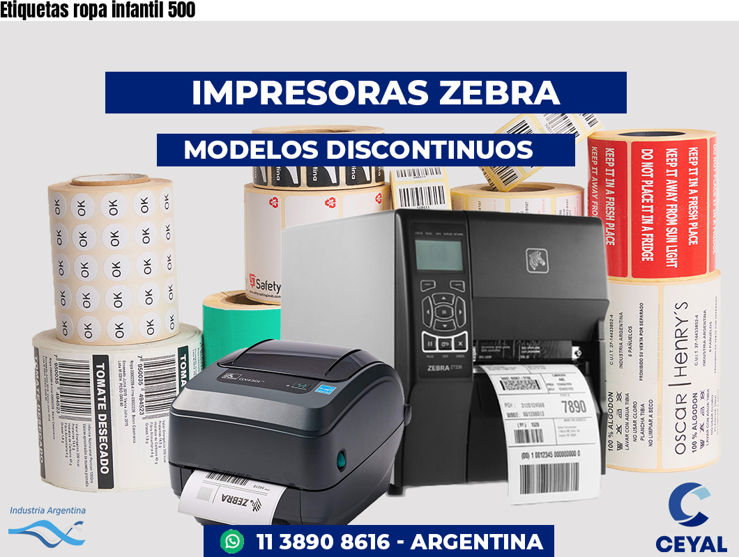 Etiquetas ropa infantil 500