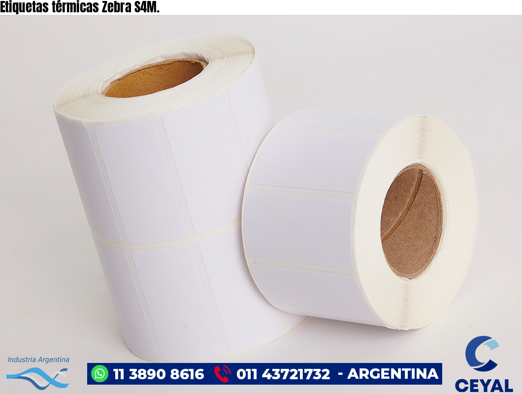 Etiquetas térmicas Zebra S4M.