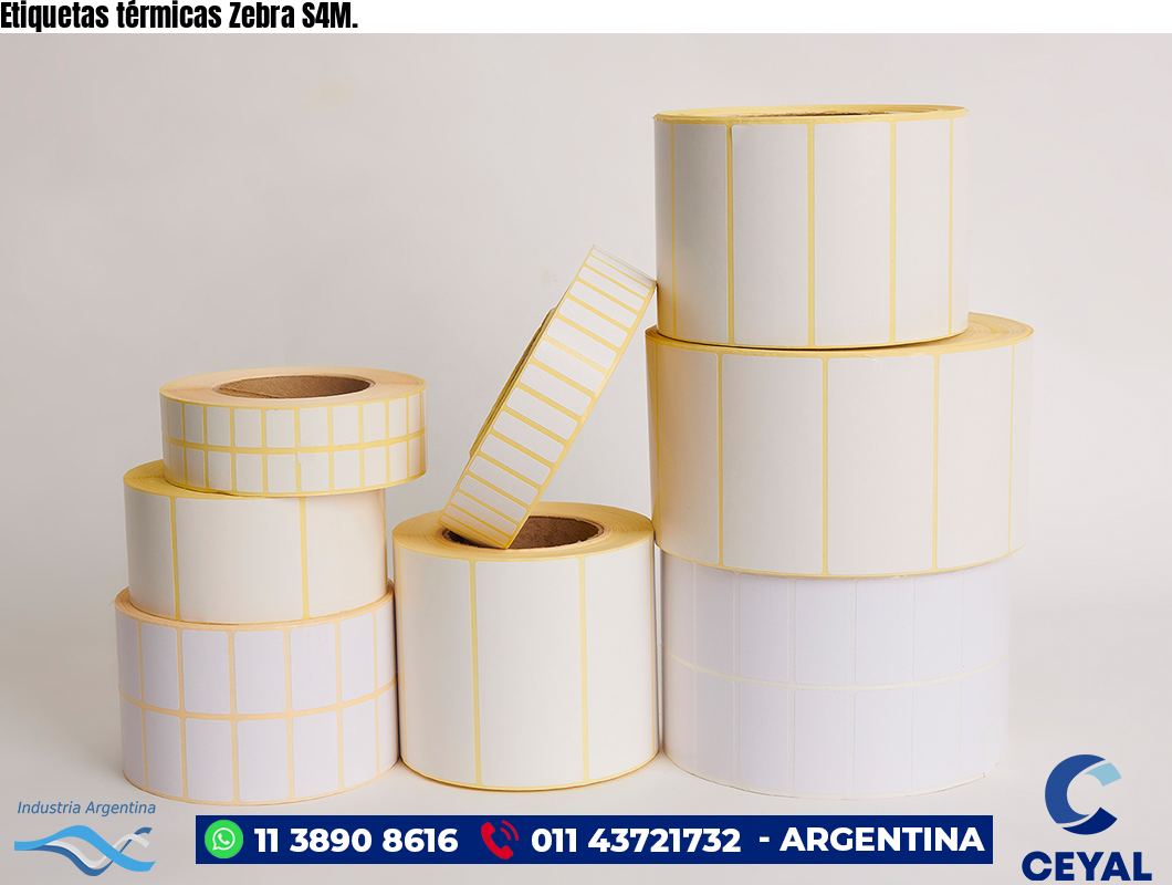 Etiquetas térmicas Zebra S4M.