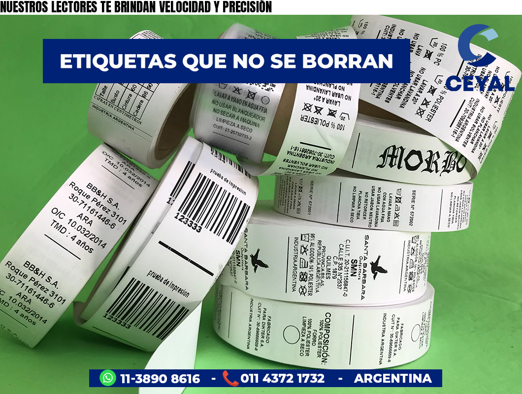 NUESTROS LECTORES TE BRINDAN VELOCIDAD Y PRECISIÓN