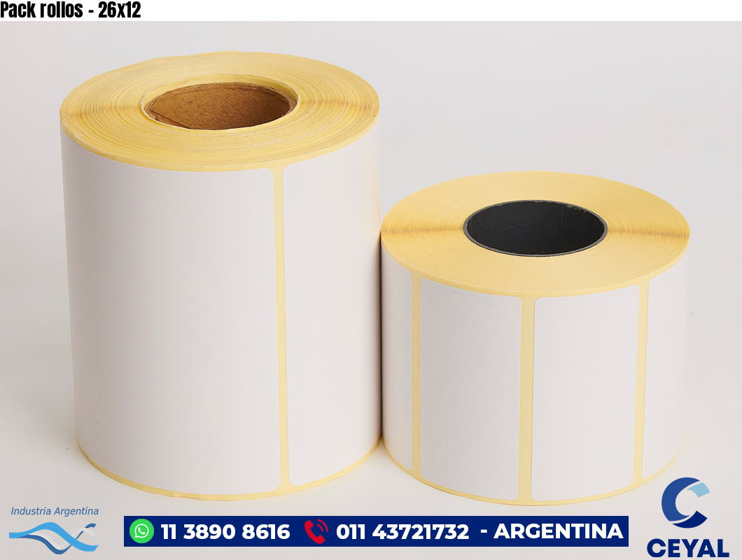 Pack rollos - 26x12