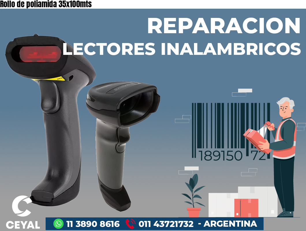 Rollo de poliamida 35x100mts
