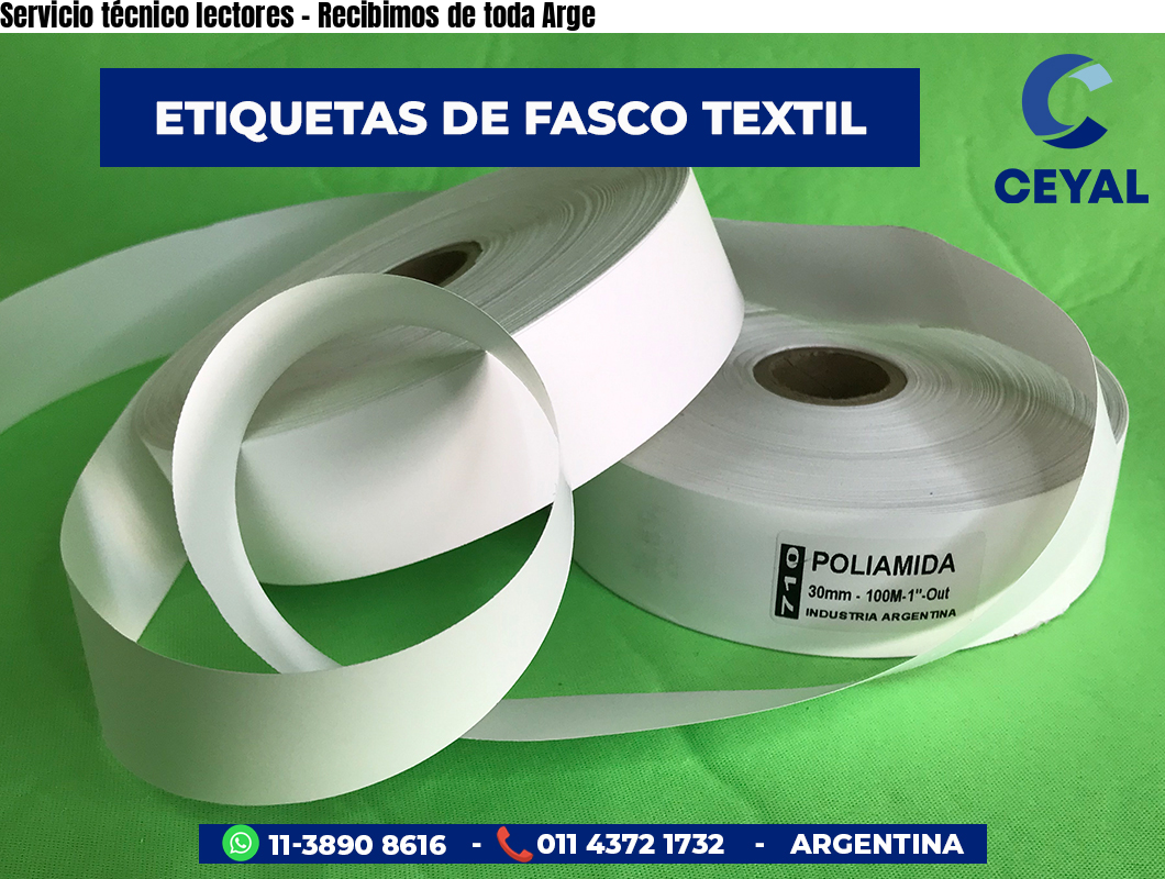 Servicio técnico lectores - Recibimos de toda Arge