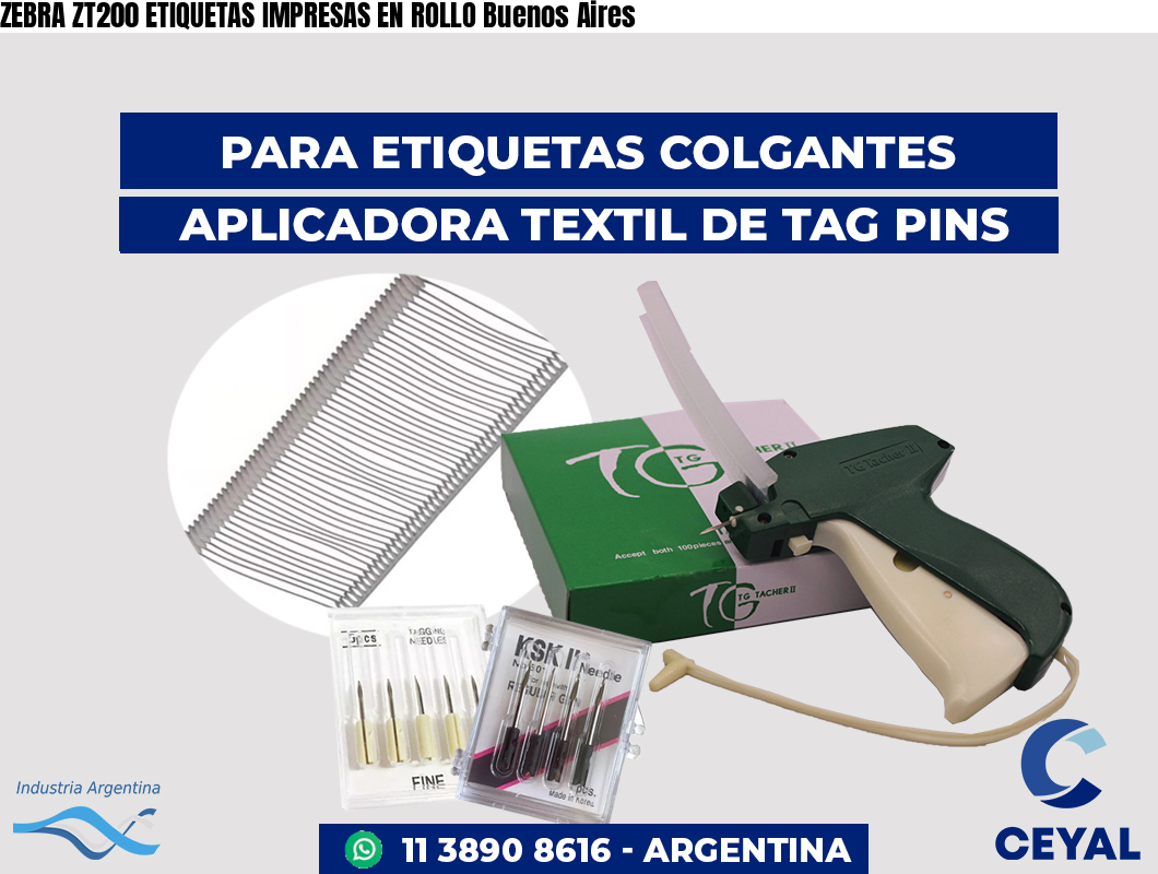 ZEBRA ZT200 ETIQUETAS IMPRESAS EN ROLLO Buenos Aires