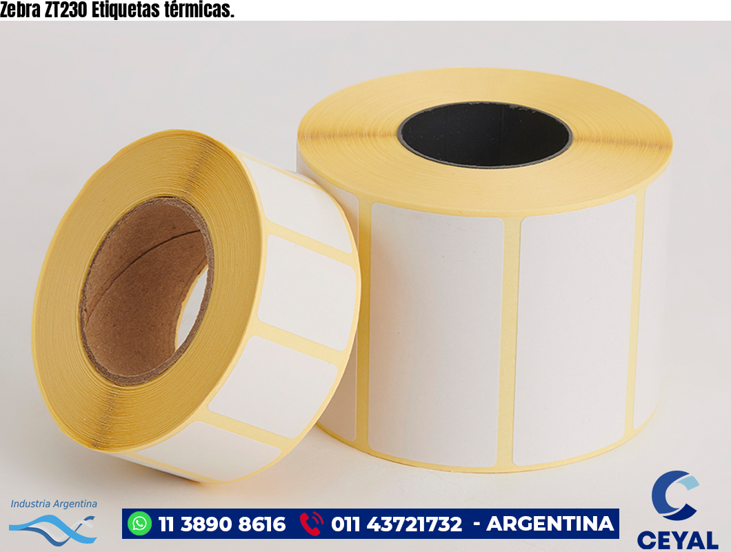 Zebra ZT230 Etiquetas térmicas.
