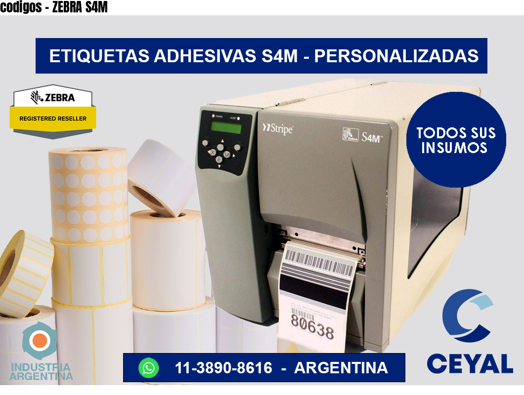 codigos – ZEBRA S4M