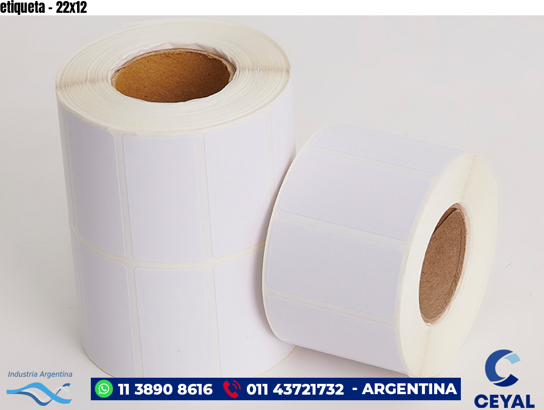 etiqueta - 22x12