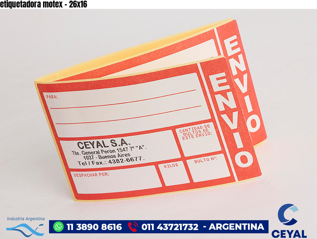 etiquetadora motex - 26x16