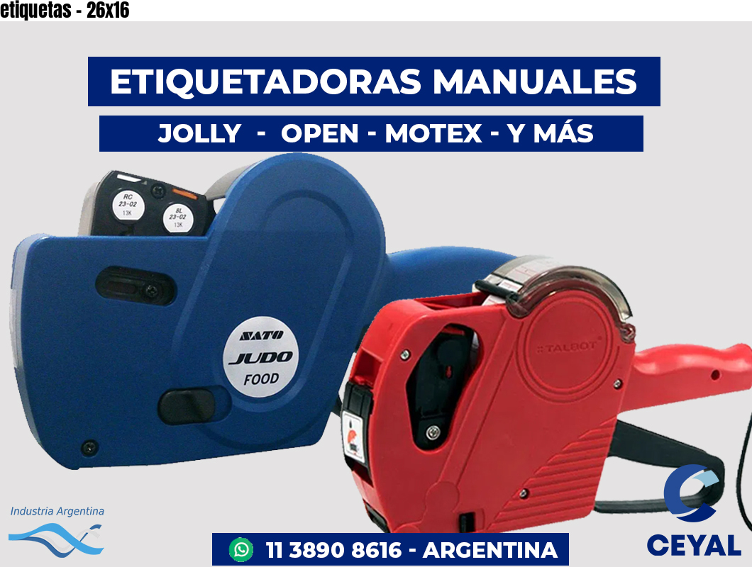 etiquetas - 26x16