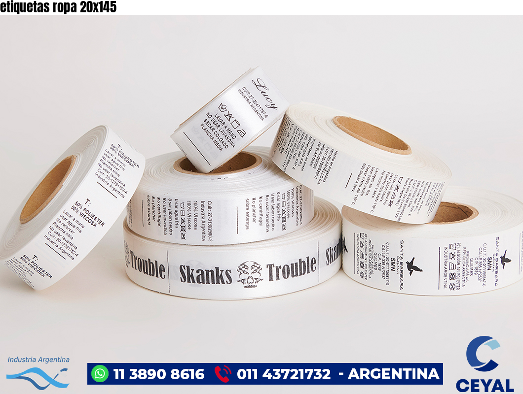 etiquetas ropa 20×145