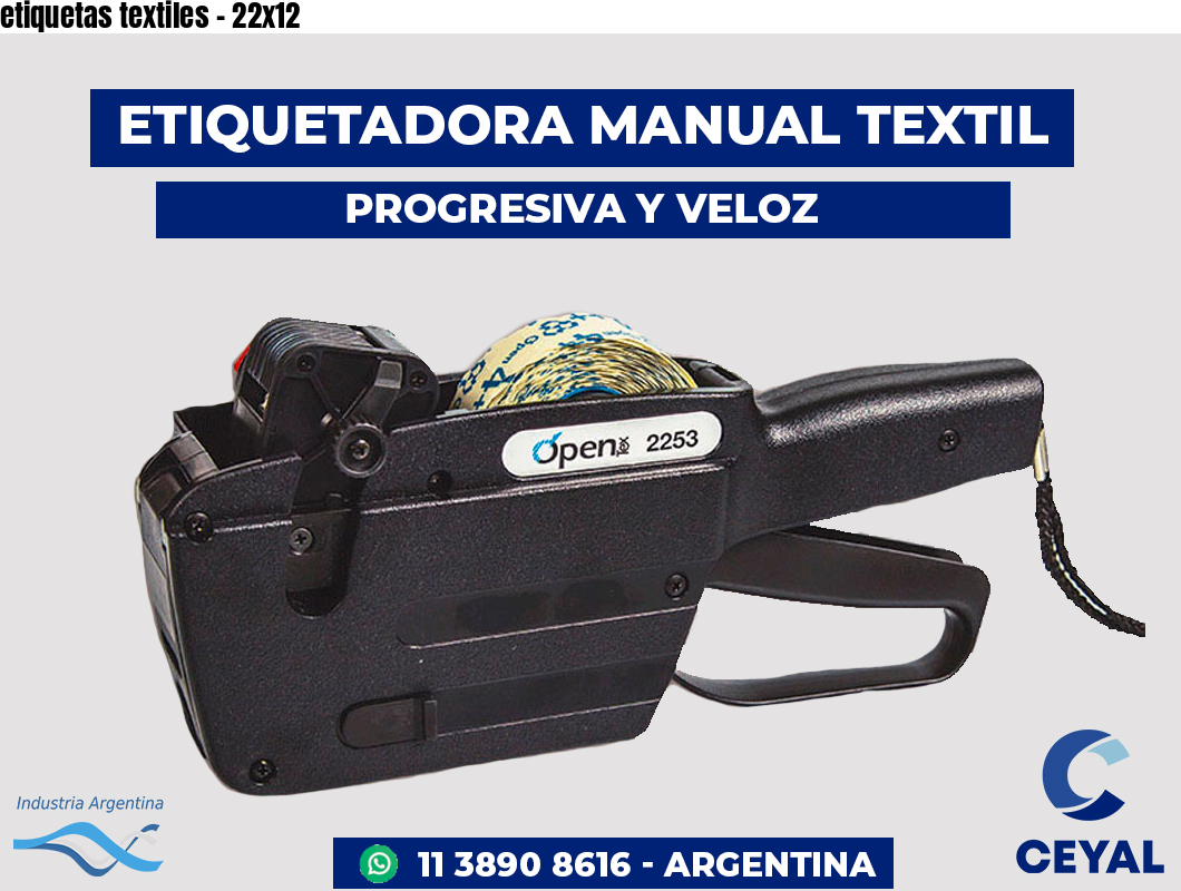 etiquetas textiles - 22x12