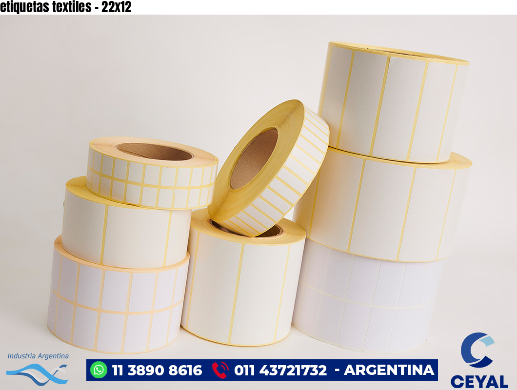 etiquetas textiles - 22x12