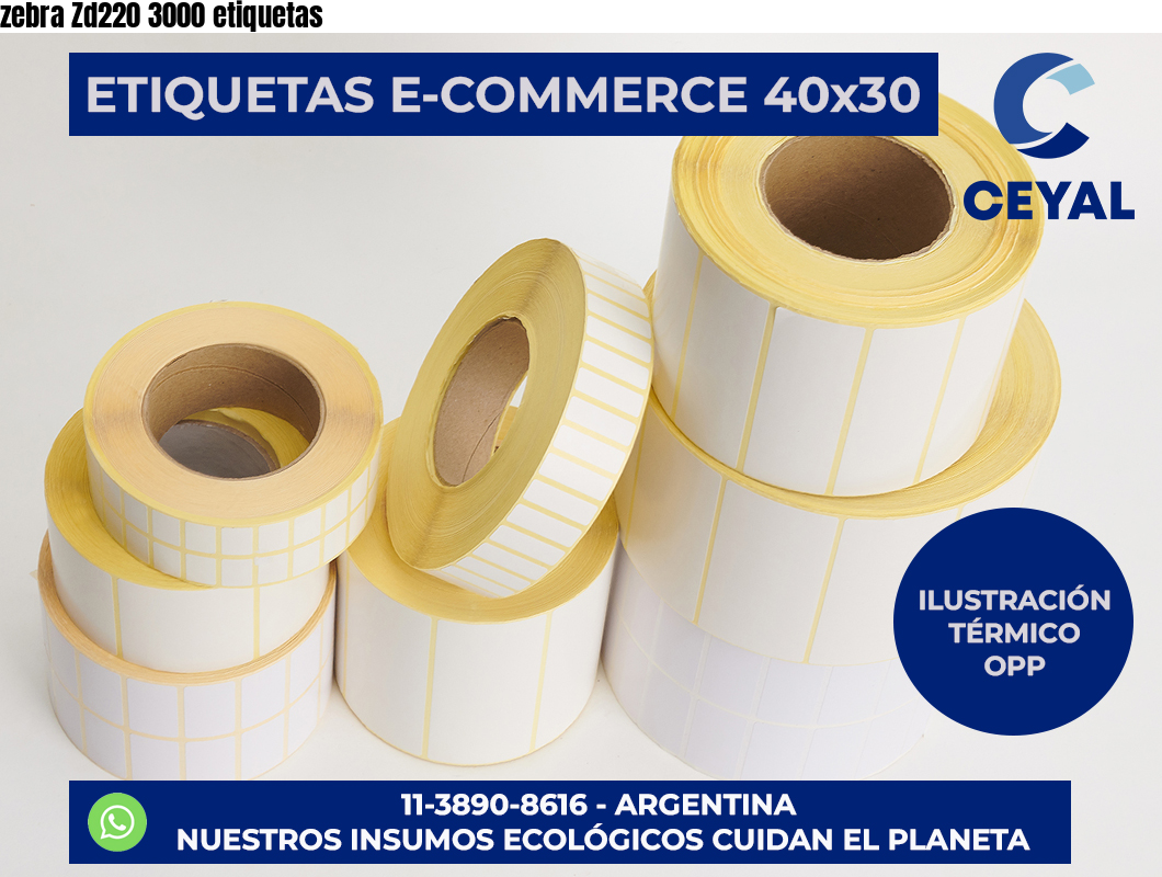 zebra Zd220 3000 etiquetas