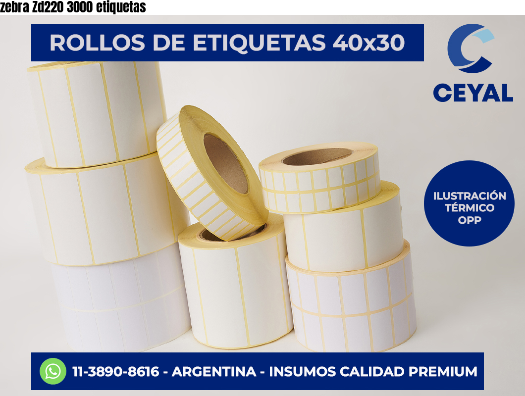 zebra Zd220 3000 etiquetas