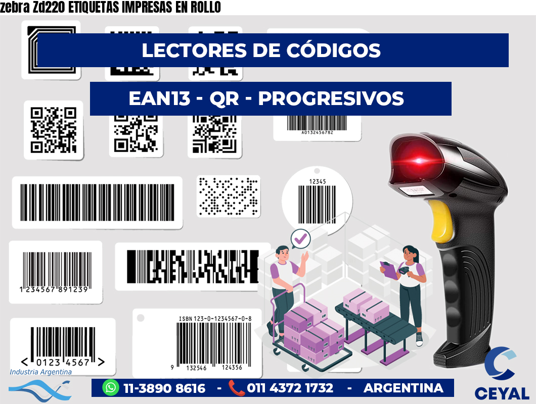 zebra Zd220 ETIQUETAS IMPRESAS EN ROLLO