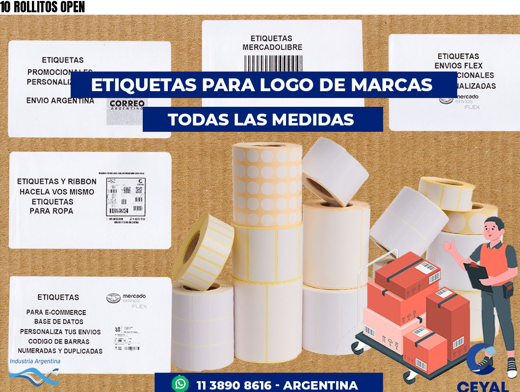 10 ROLLITOS OPEN