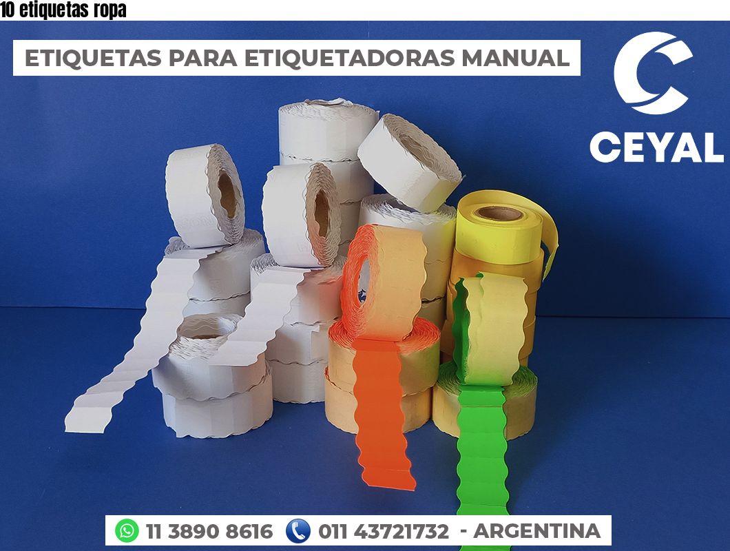10 etiquetas ropa