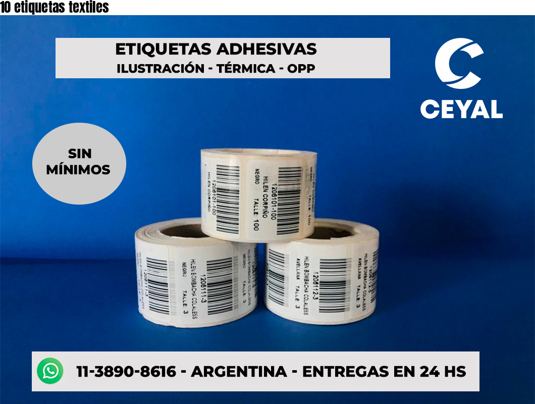 10 etiquetas textiles
