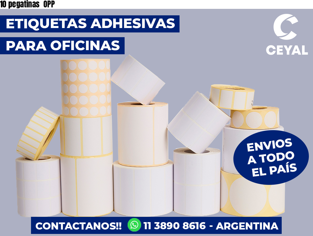 10 pegatinas OPP