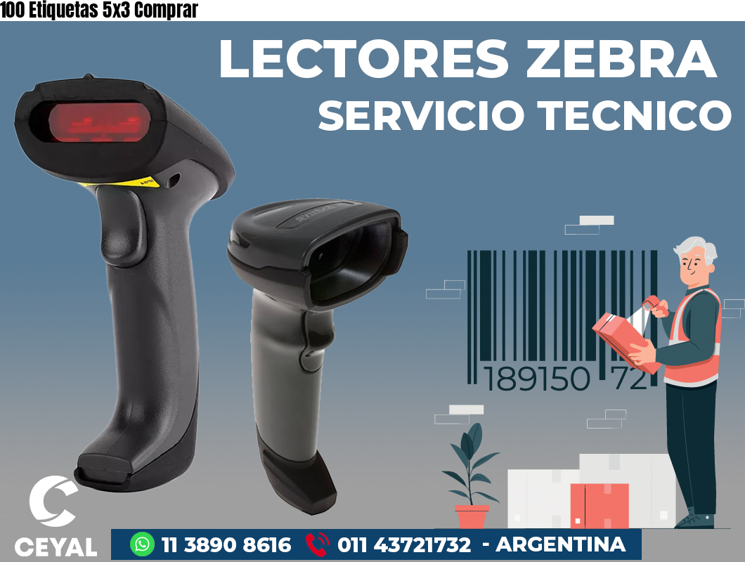 100 Etiquetas 5x3 Comprar