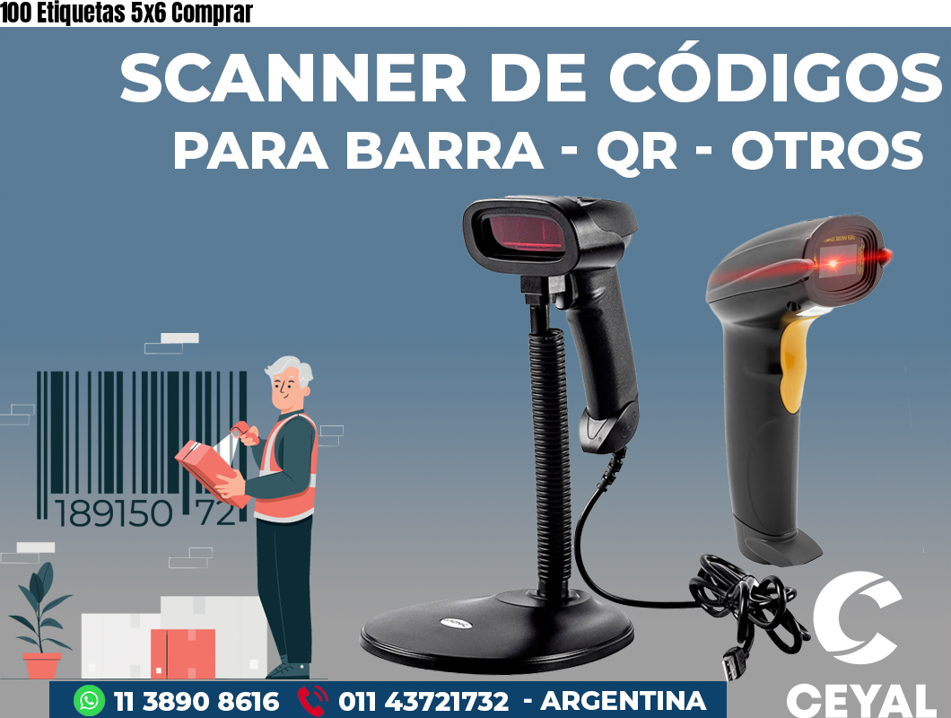 100 Etiquetas 5x6 Comprar