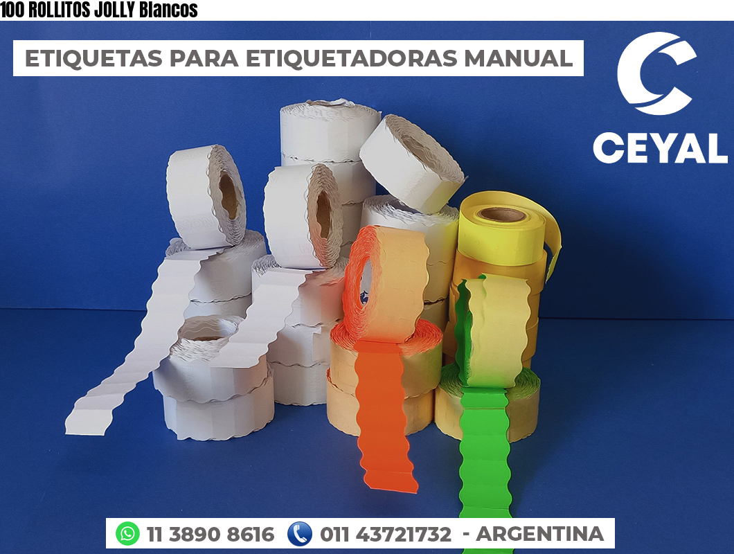 100 ROLLITOS JOLLY Blancos