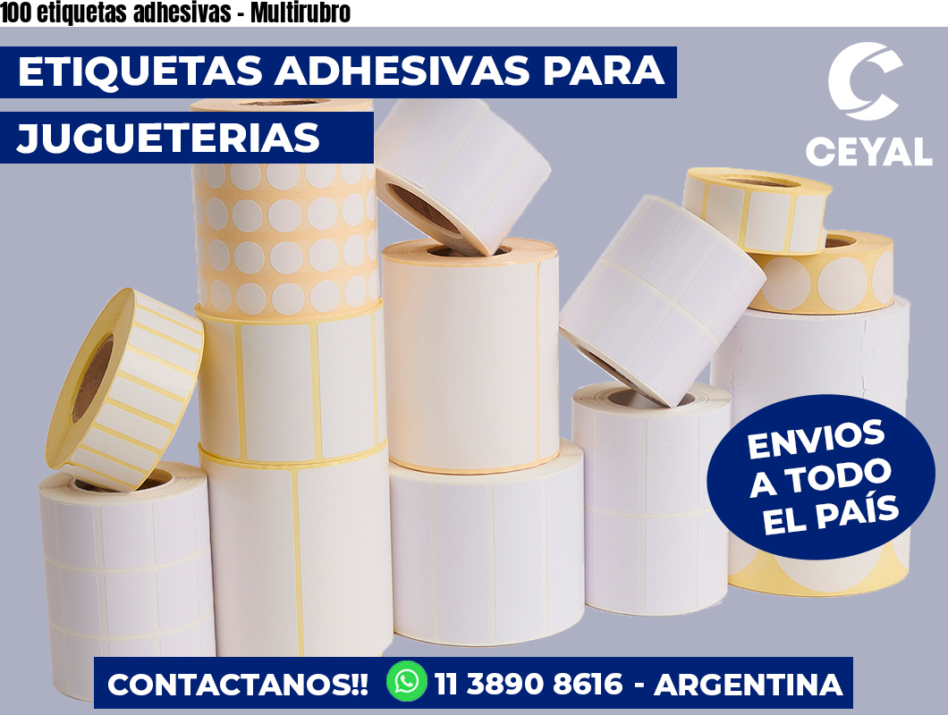 100 etiquetas adhesivas – Multirubro