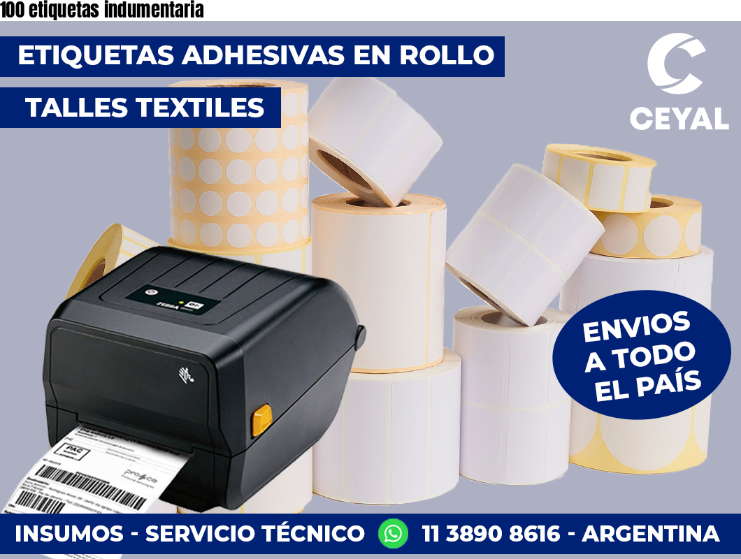 100 etiquetas indumentaria