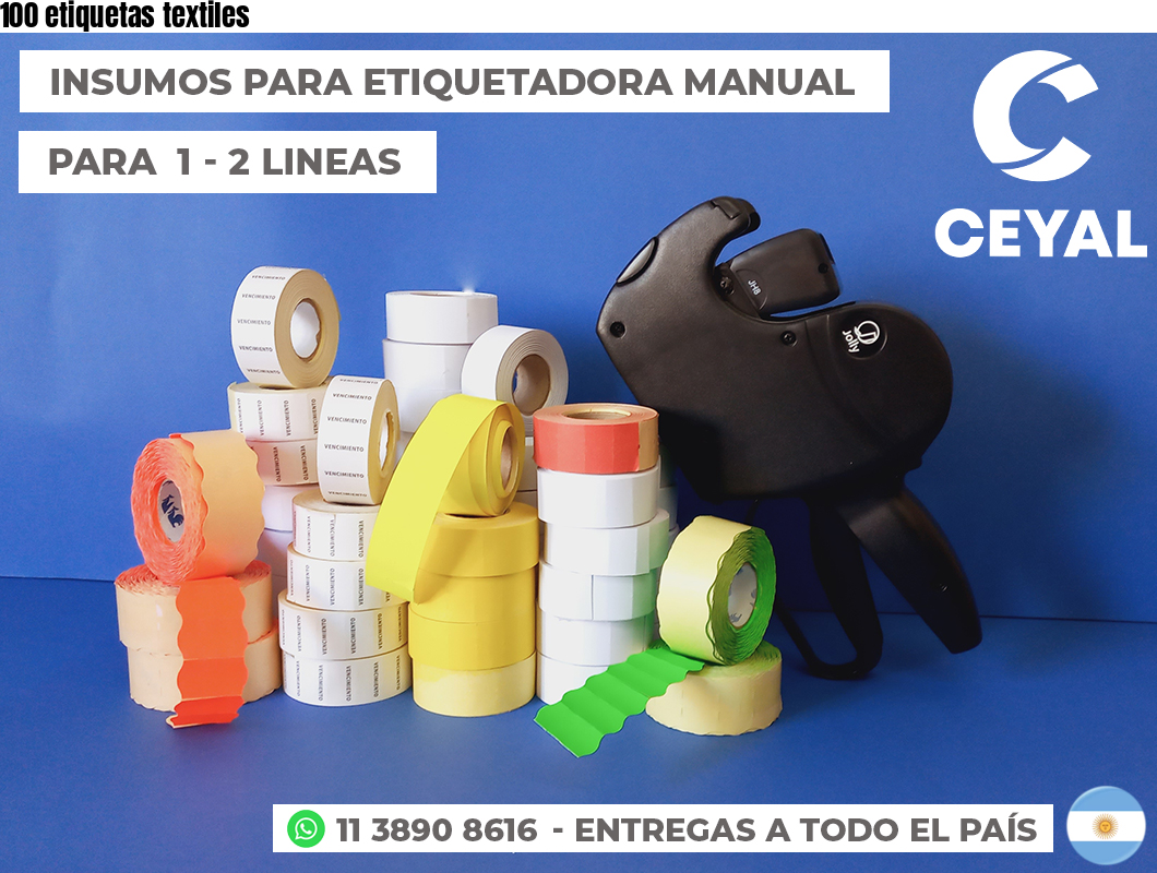 100 etiquetas textiles