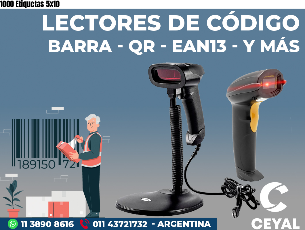 1000 Etiquetas 5x10