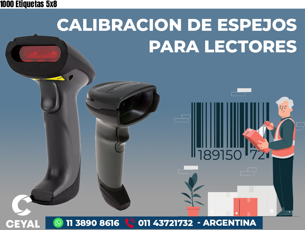 1000 Etiquetas 5x8