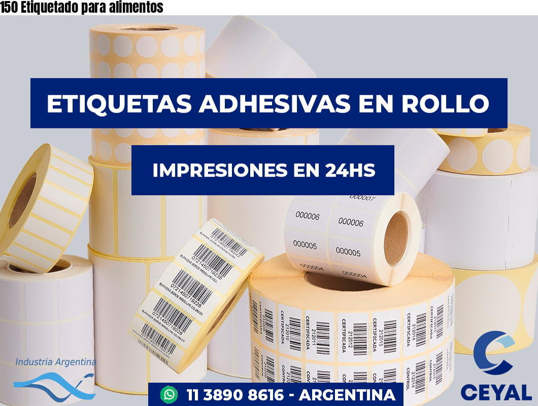 150 Etiquetado para alimentos