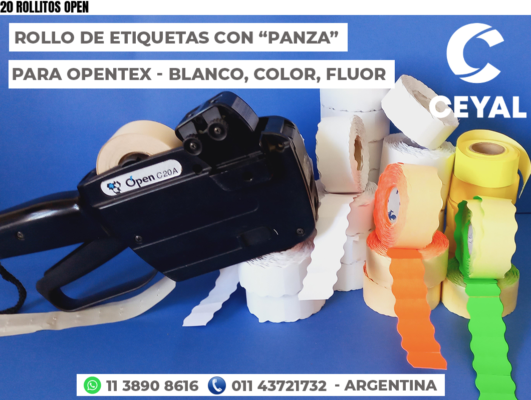 20 ROLLITOS OPEN