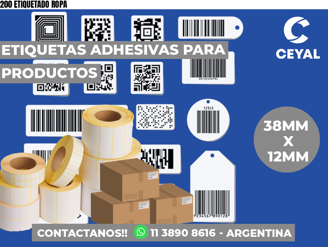 200 ETIQUETADO ROPA