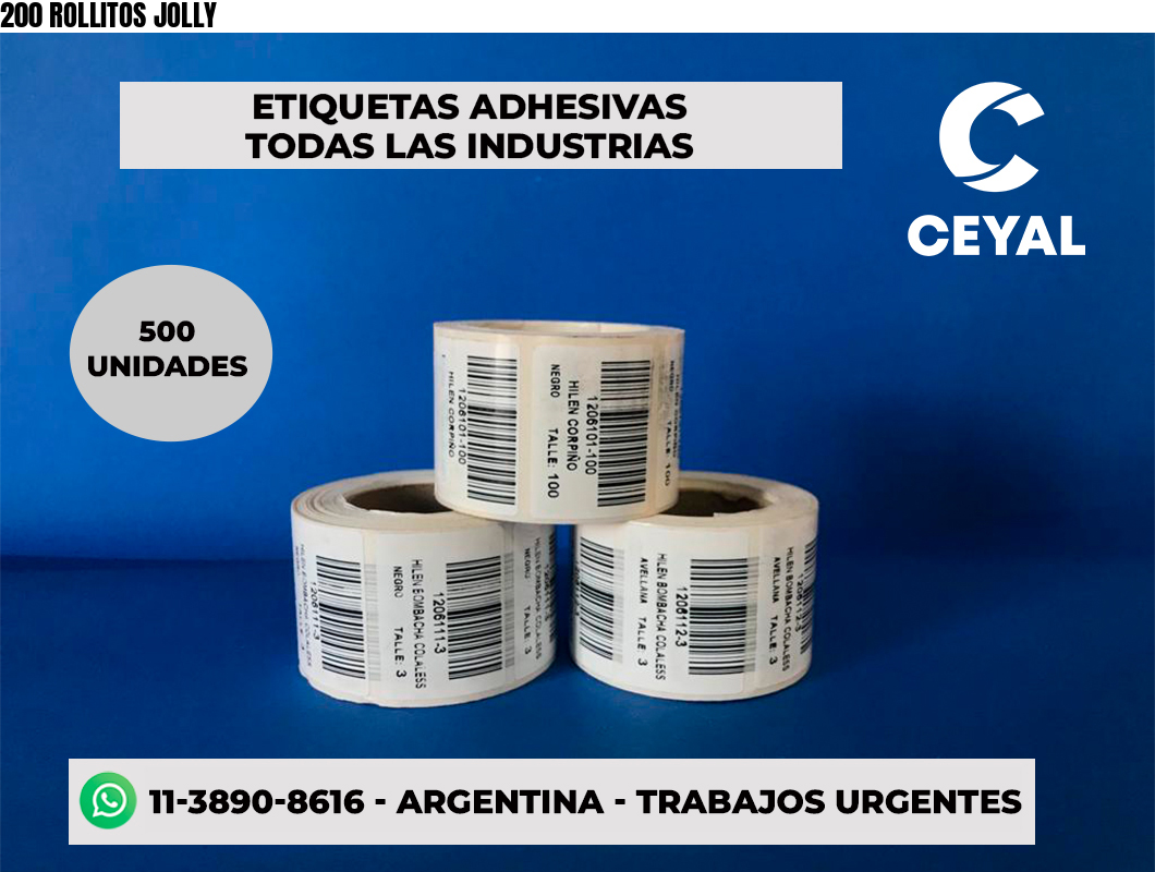 200 ROLLITOS JOLLY