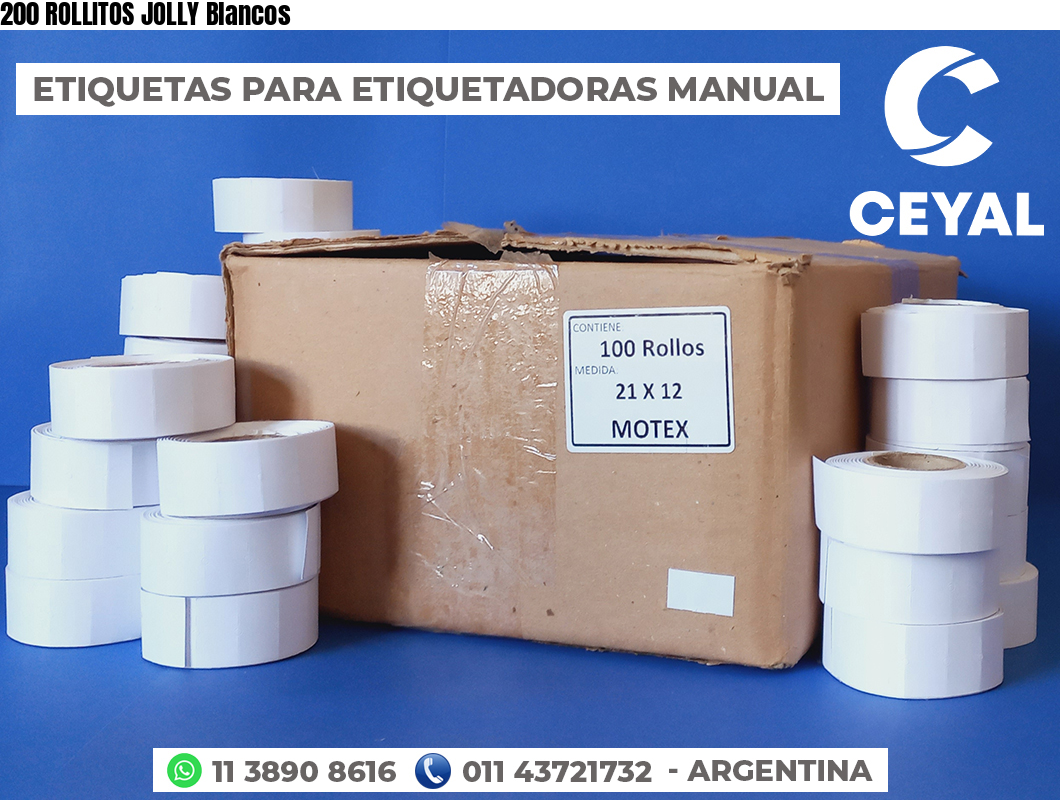 200 ROLLITOS JOLLY Blancos
