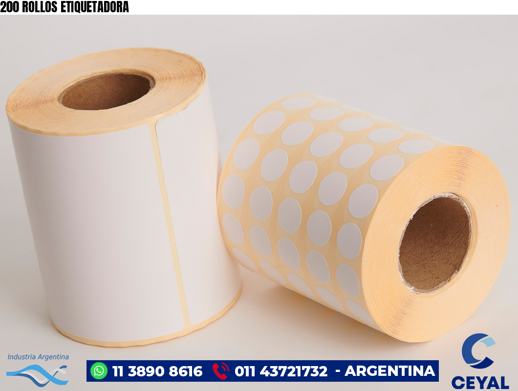 200 ROLLOS ETIQUETADORA