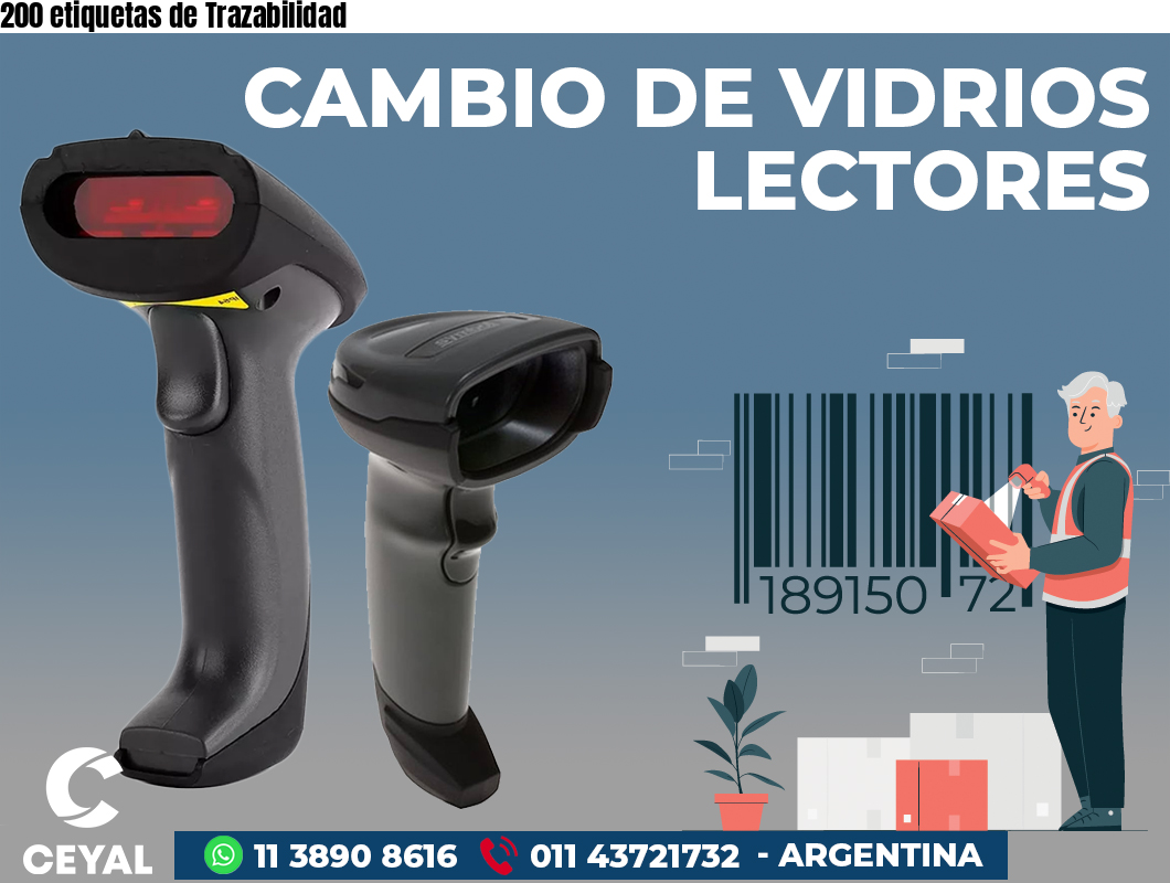 200 etiquetas de Trazabilidad