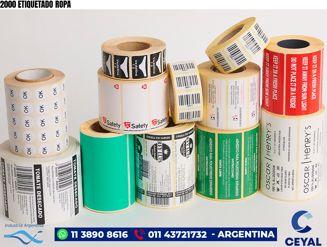 2000 ETIQUETADO ROPA