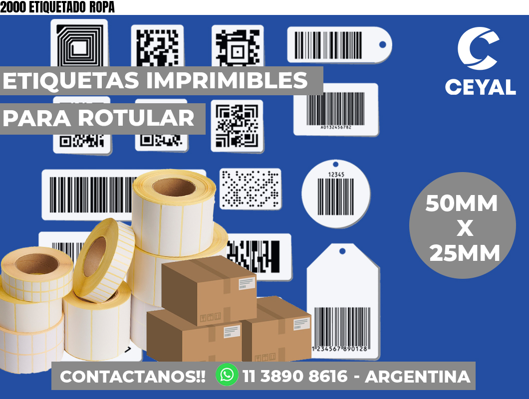 2000 ETIQUETADO ROPA
