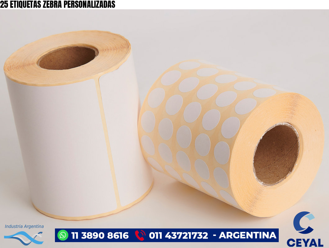 25 ETIQUETAS ZEBRA PERSONALIZADAS