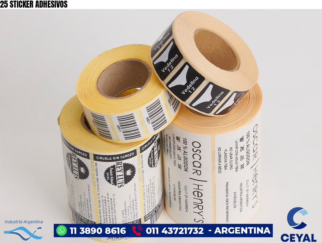 25 STICKER ADHESIVOS