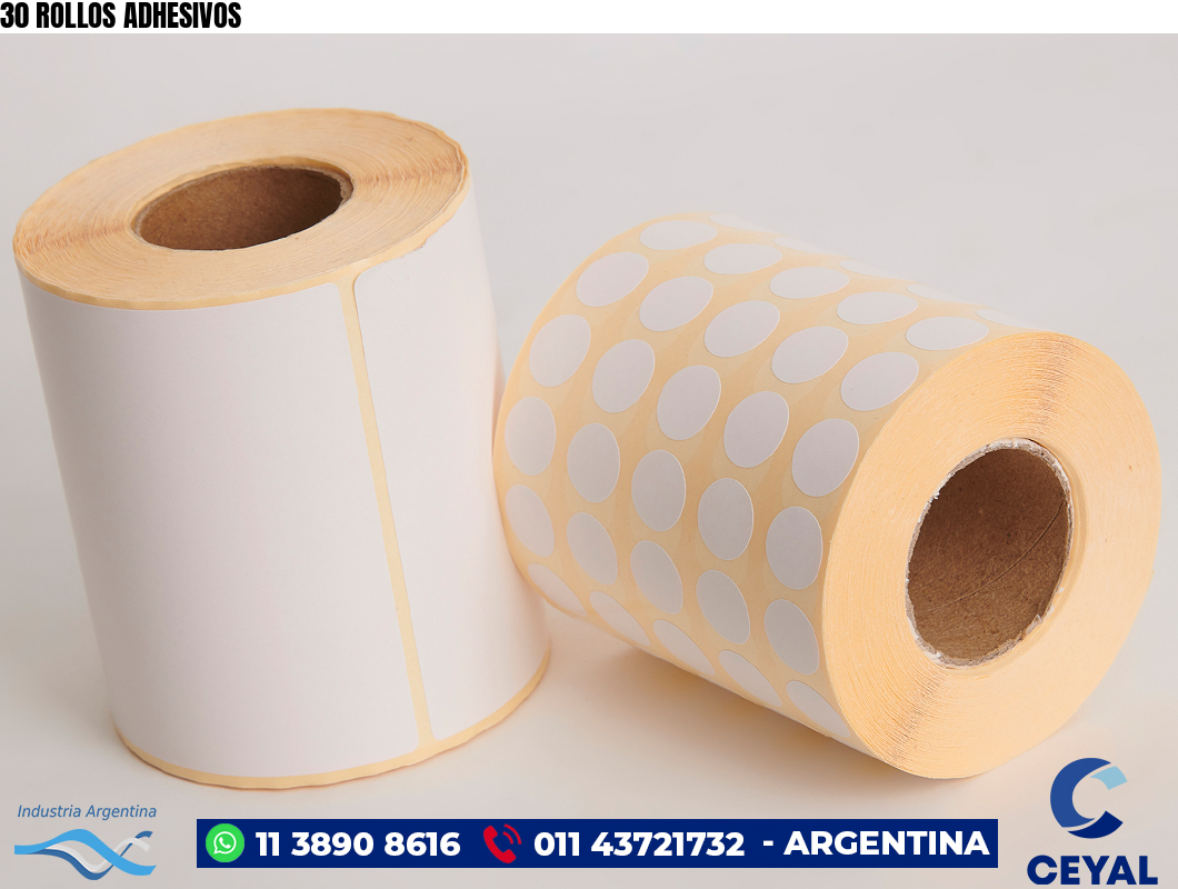 30 ROLLOS ADHESIVOS