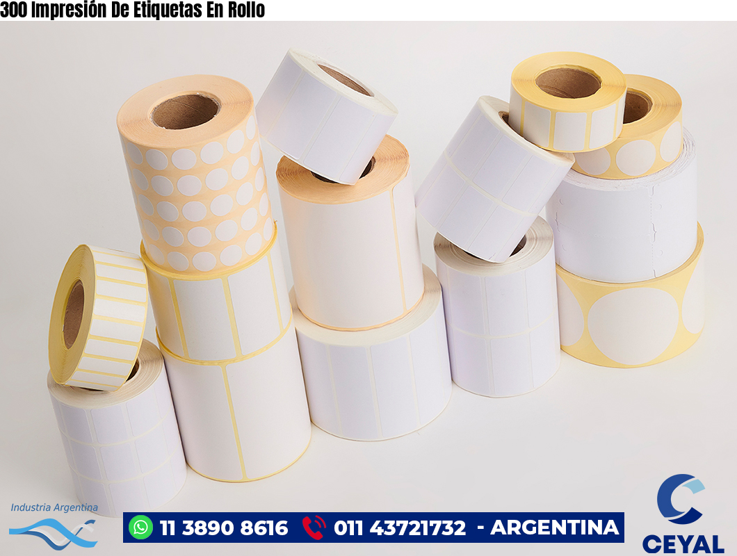 300 Impresión De Etiquetas En Rollo