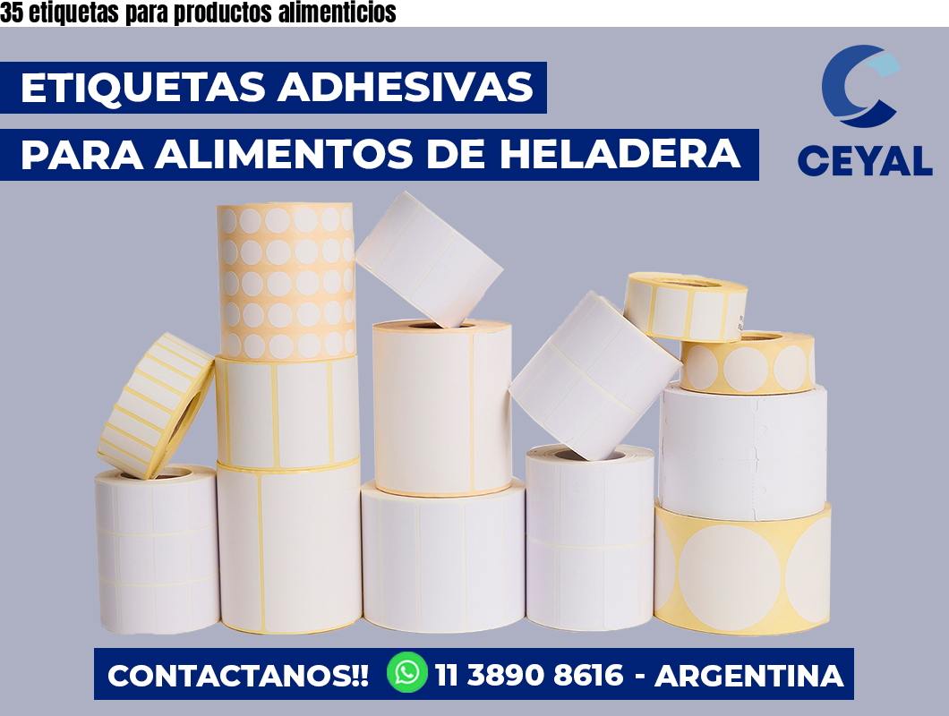 35 etiquetas para productos alimenticios