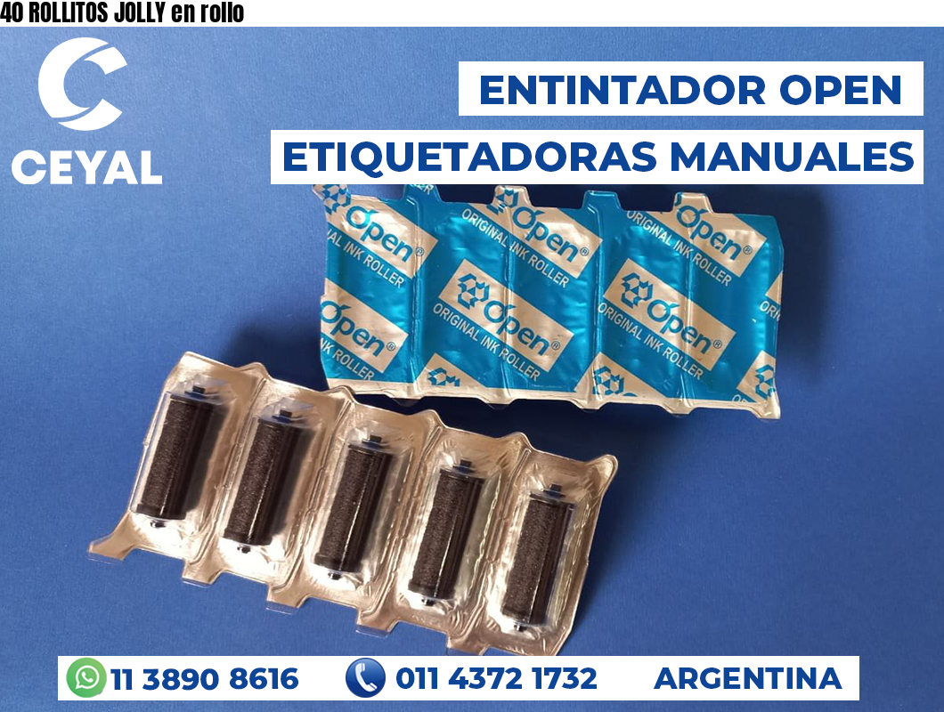 40 ROLLITOS JOLLY en rollo