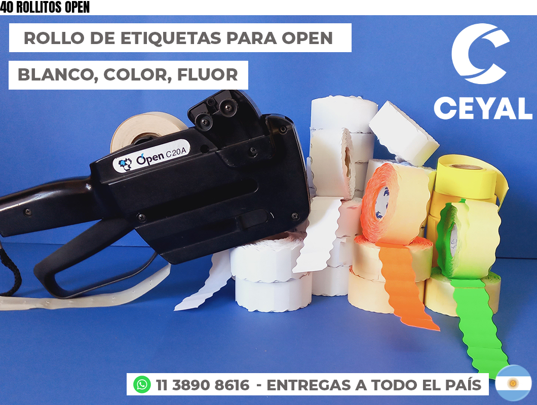 40 ROLLITOS OPEN