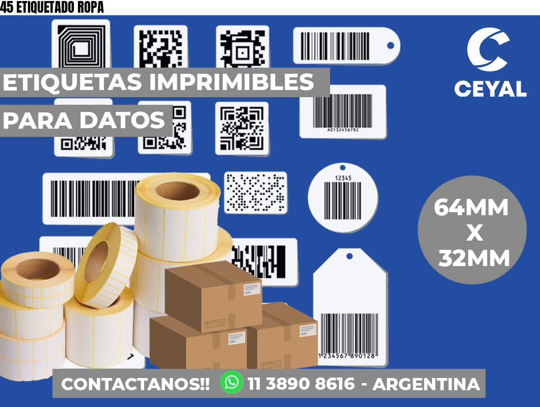 45 ETIQUETADO ROPA