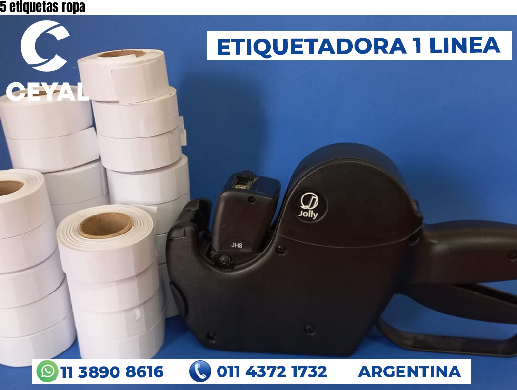 5 etiquetas ropa