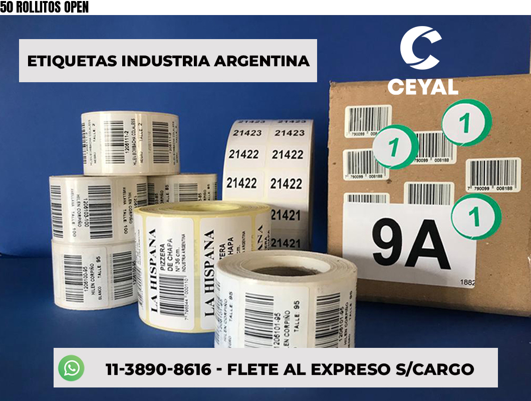 50 ROLLITOS OPEN
